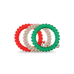 [Teleties] Spiral Hair Coils | Large | Santa Baby Hair Ties - The Pink Pineapple 850