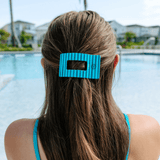 [TELETIES] Splash Zone Medium Flat Rectangle Hair Clip - The Pink Pineapple 850