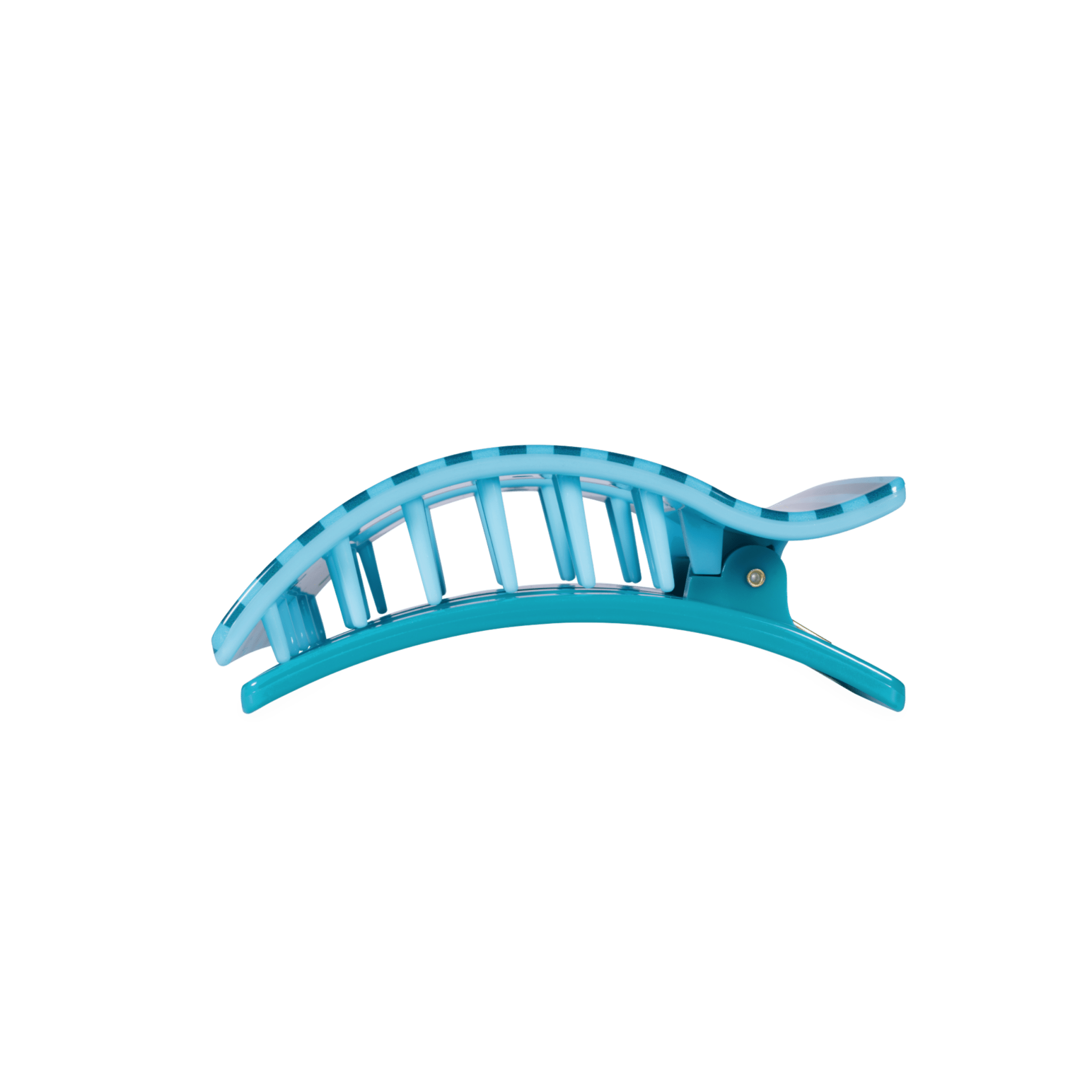 [TELETIES] Splash Zone Medium Flat Rectangle Hair Clip - The Pink Pineapple 850