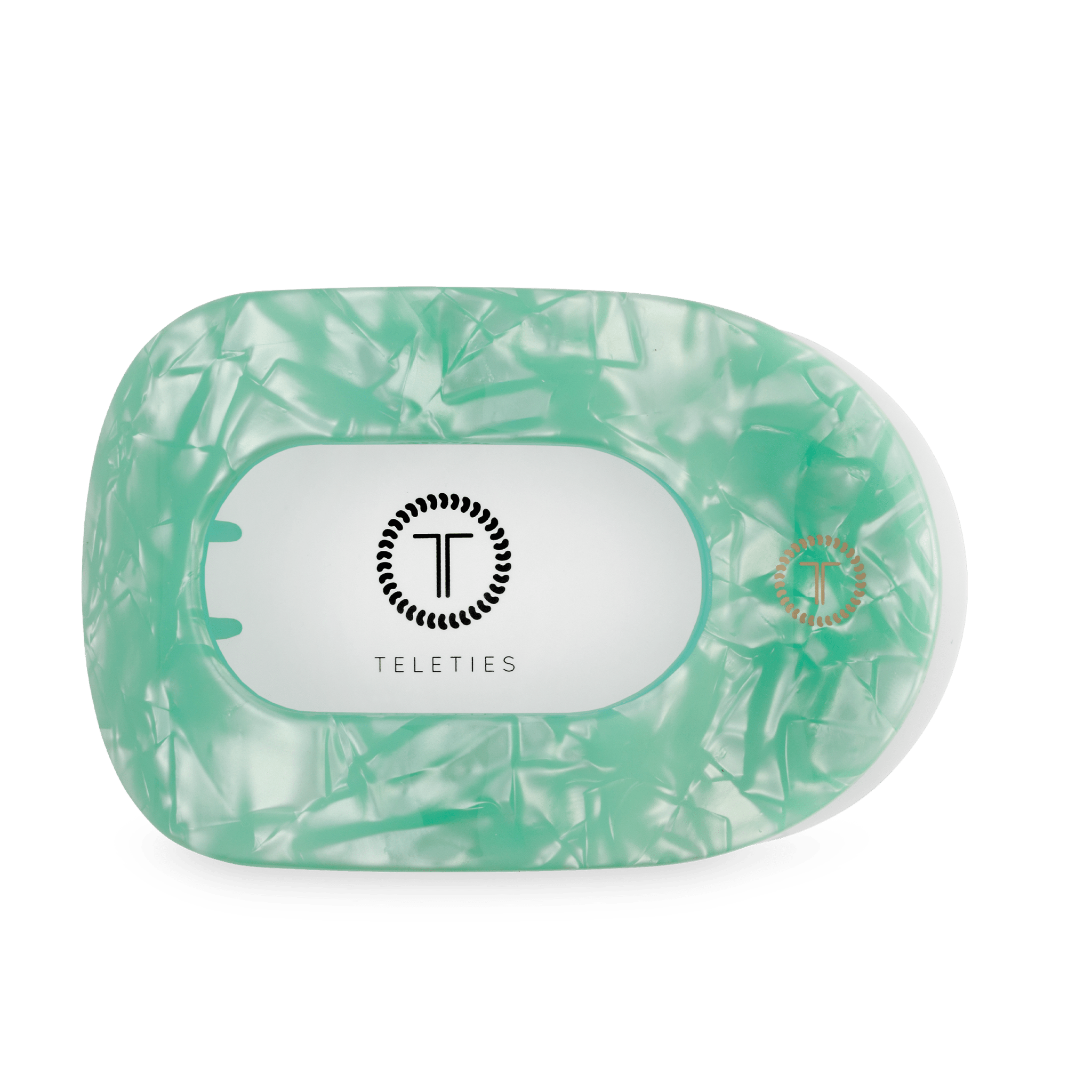 [TELETIES] Spring Splash Large Flat Round Hair Clip - The Pink Pineapple 850