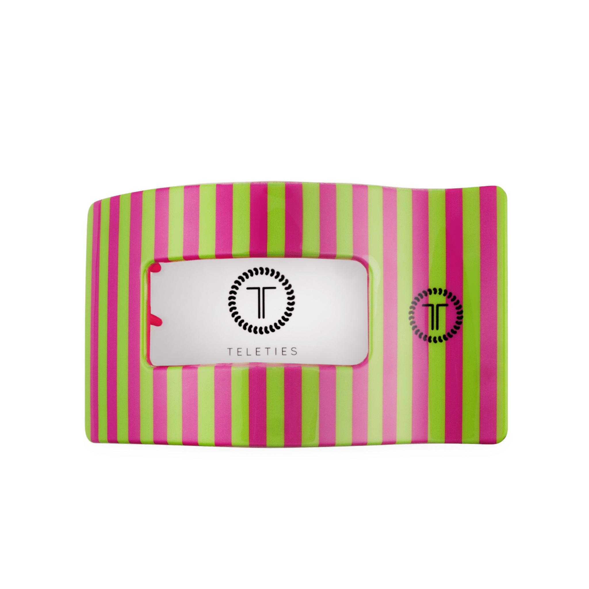 [TELETIES] Summer Crush Large Flat Rectangle Hair Clip - The Pink Pineapple 850