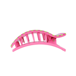 [TELETIES] Summer Crush Large Flat Rectangle Hair Clip - The Pink Pineapple 850