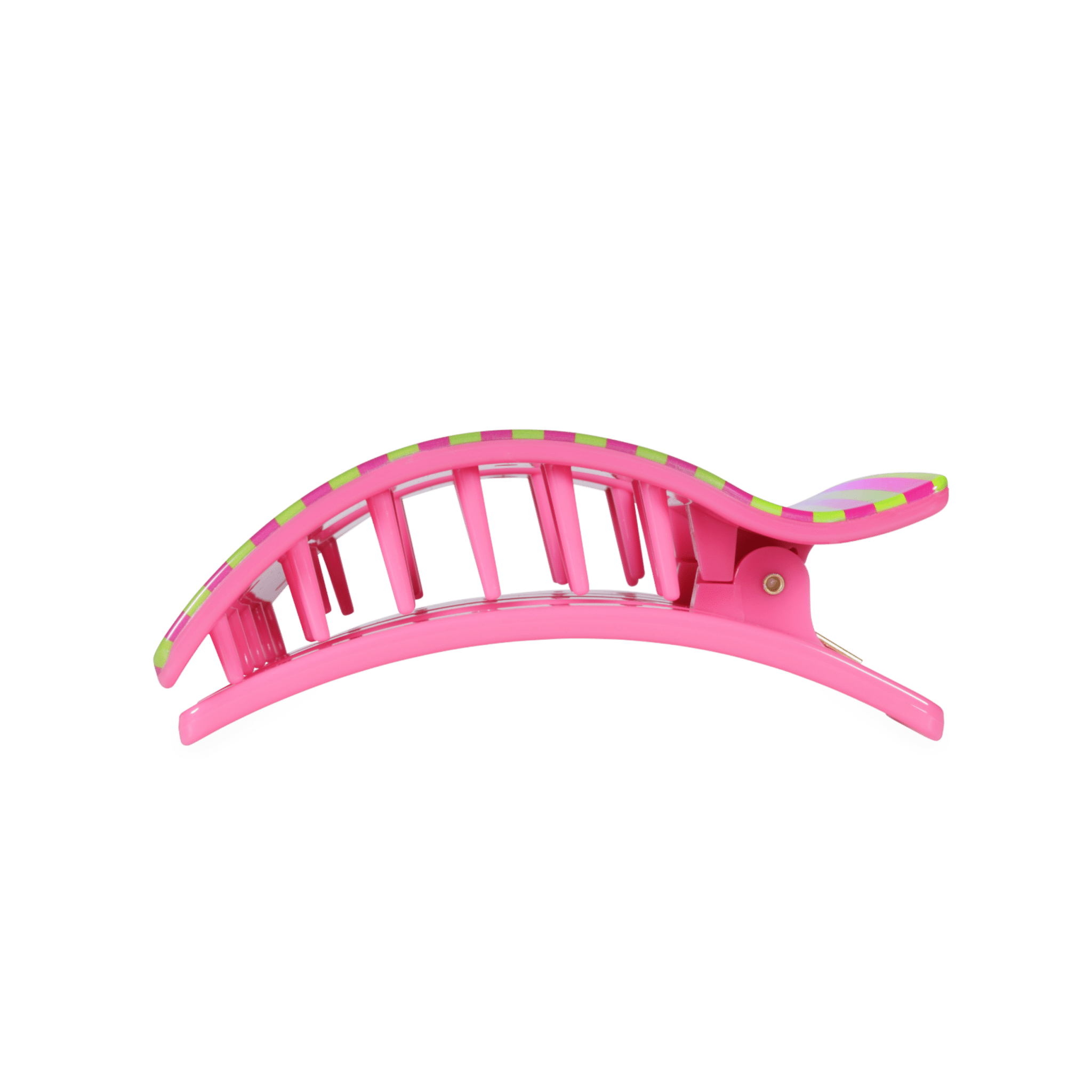 [TELETIES] Summer Crush Large Flat Rectangle Hair Clip - The Pink Pineapple 850