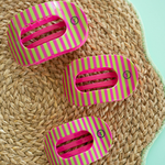 [TELETIES] Summer Crush Large Flat Round Hair Clip - The Pink Pineapple 850