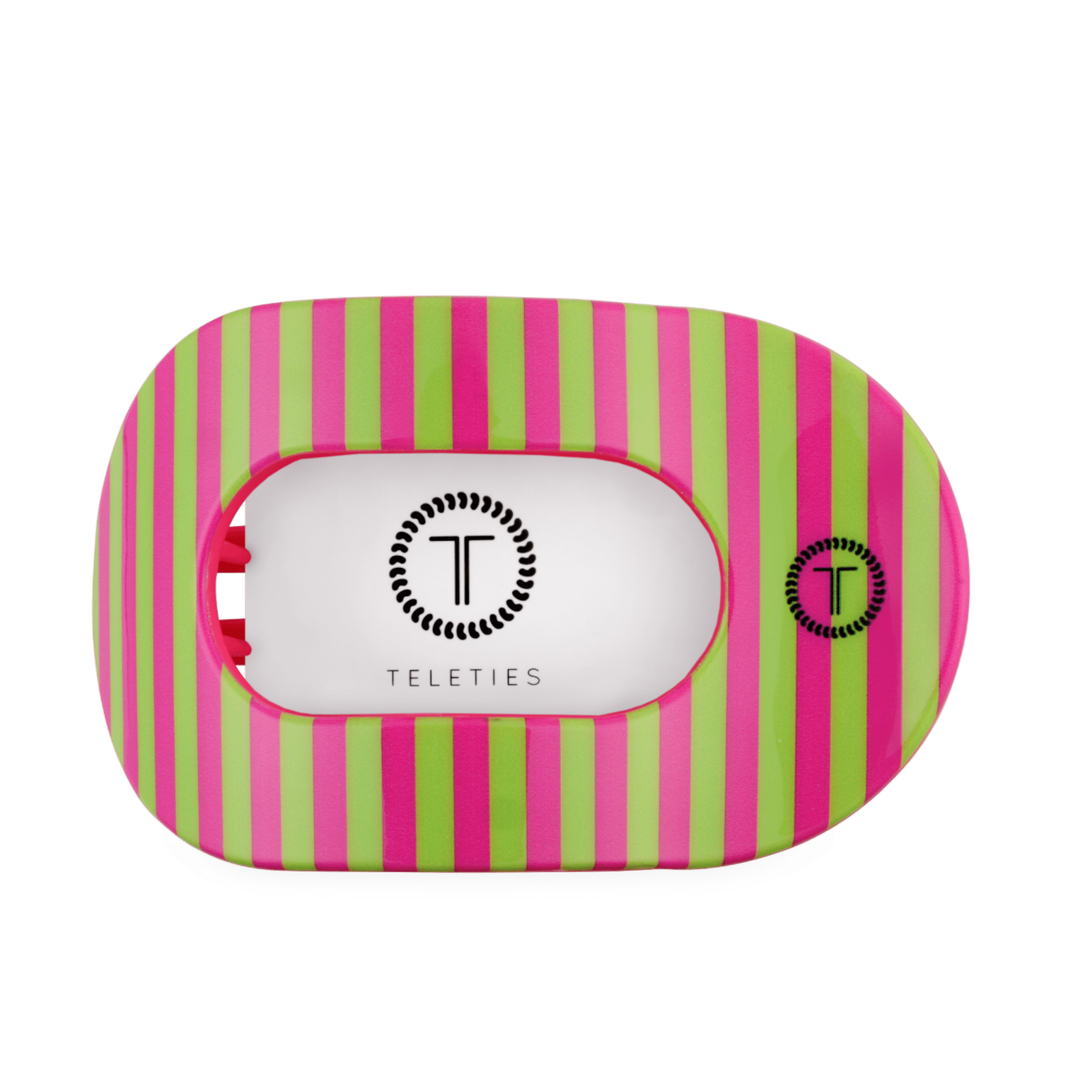 [TELETIES] Summer Crush Large Flat Round Hair Clip - The Pink Pineapple 850