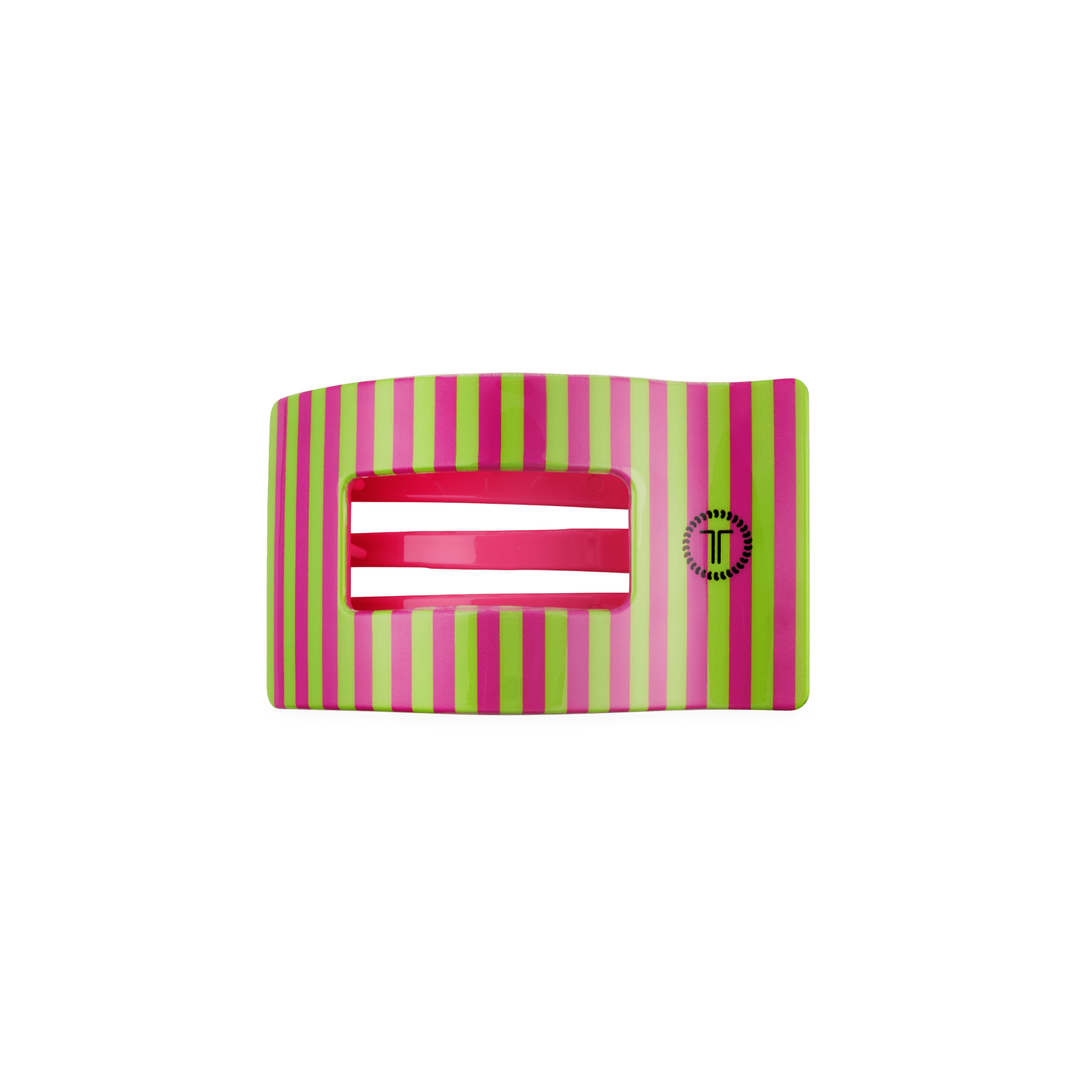 [TELETIES] Summer Crush Small Flat Rectangle Hair Clip - The Pink Pineapple 850
