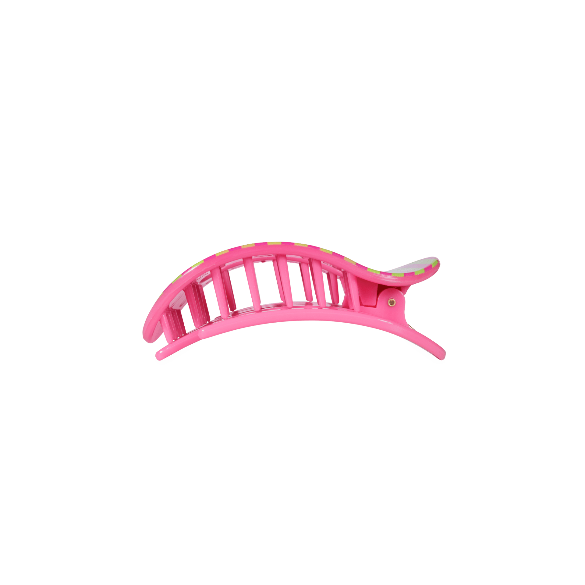 [TELETIES] Summer Crush Small Flat Round Hair Clip - The Pink Pineapple 850