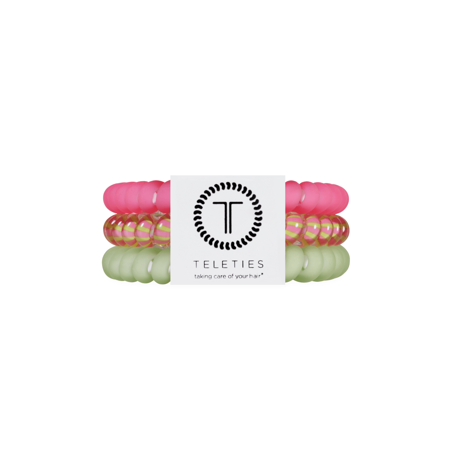 [Teleties] Summer Crush Small Hair Ties - The Pink Pineapple 850