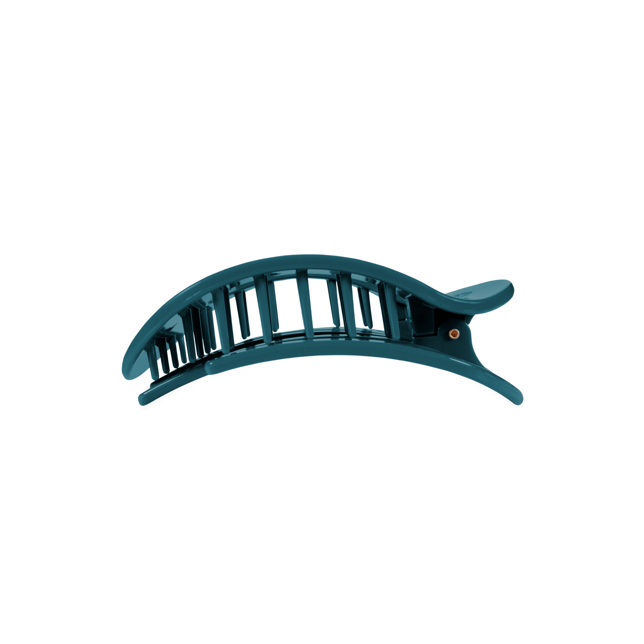 [Teleties] Teal With It Medium Flat Round Hair Clip - The Pink Pineapple 850