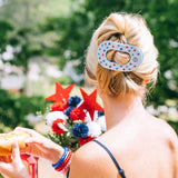 [Teleties] United We Sparkle Large Flat Round Hair Clip - The Pink Pineapple 850