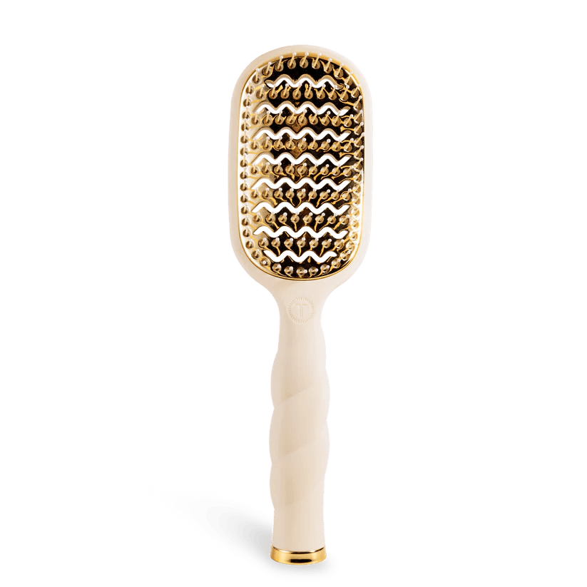 [Teleties] Vented Hair Brush in Tan - The Pink Pineapple 850