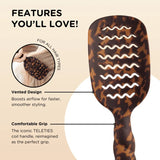 [Teleties] Vented Hair Brush in Tortoise - The Pink Pineapple 850
