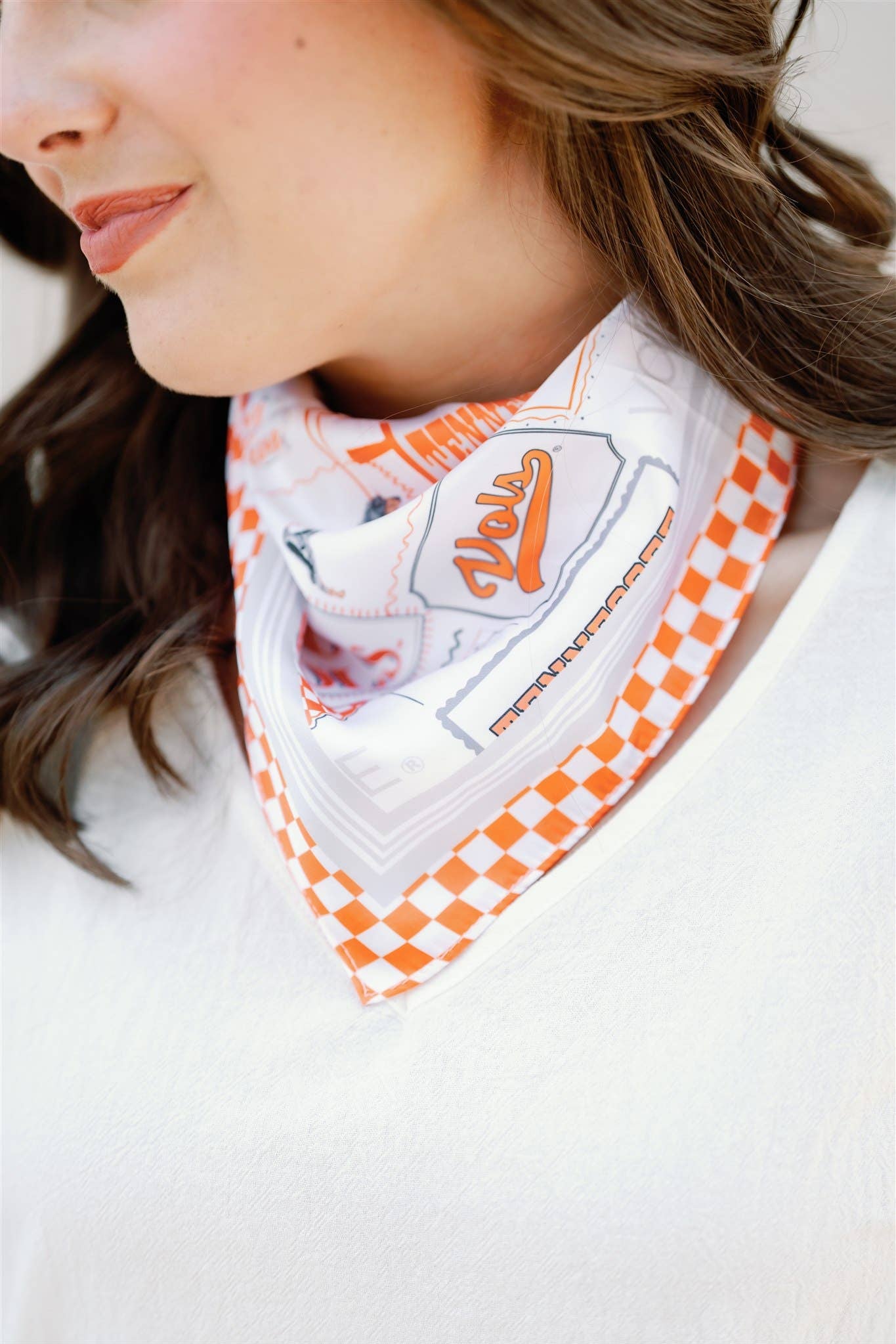 Tennessee Pride Square Silk Scarf - The Pink Pineapple 850
