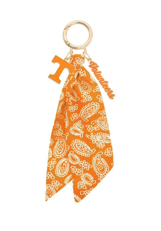 Tennessee Vols Logo Bandana Bag Charm - The Pink Pineapple 850