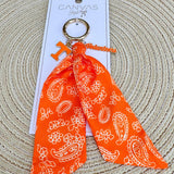 Tennessee Vols Logo Bandana Bag Charm - The Pink Pineapple 850