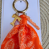 Tennessee Vols Logo Bandana Bag Charm - The Pink Pineapple 850