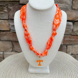 Tennessee Vols Logo Bandana Scarf Necklace - The Pink Pineapple 850