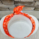 Tennessee Vols Logo Bandana Scarf Necklace - The Pink Pineapple 850
