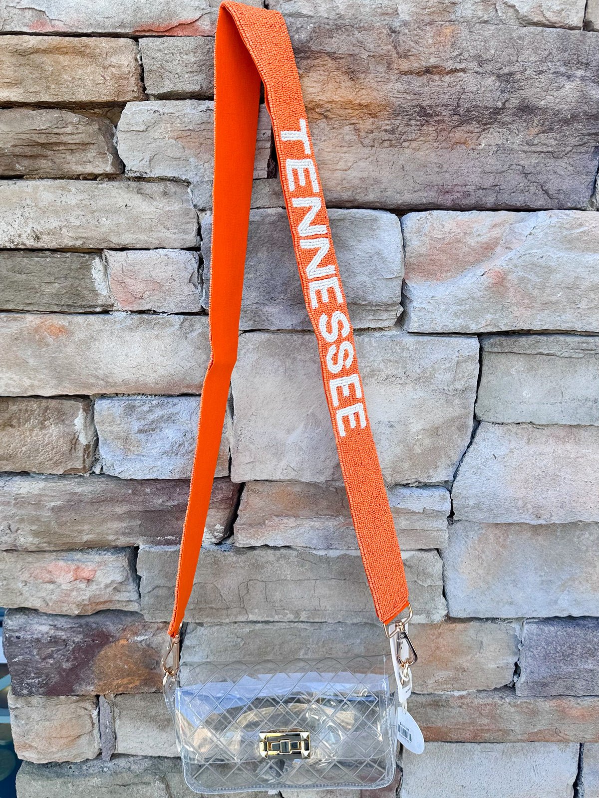 Tennessee Volunteers Beaded Bag Strap - The Pink Pineapple 850