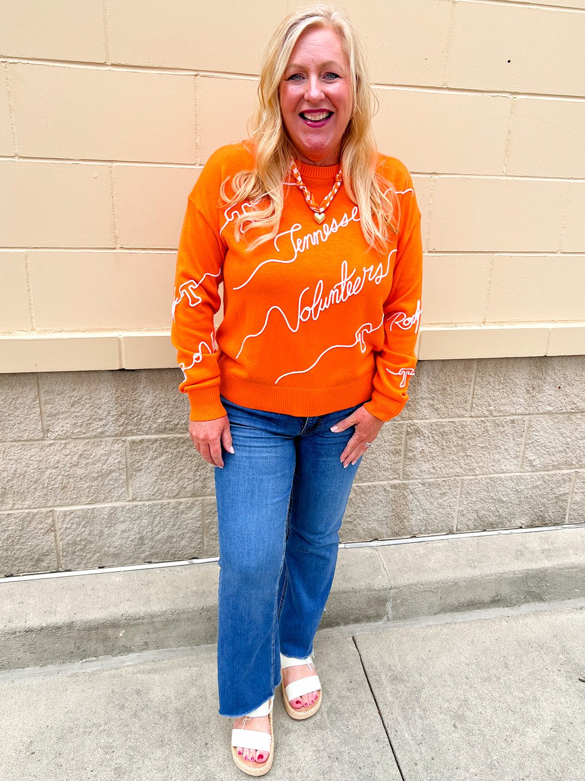 Tennessee Volunteers® Script Sweater - The Pink Pineapple 850