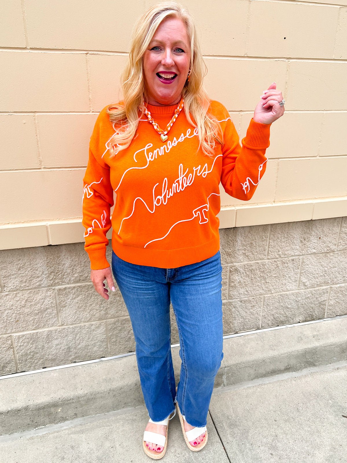 Tennessee Volunteers® Script Sweater - The Pink Pineapple 850