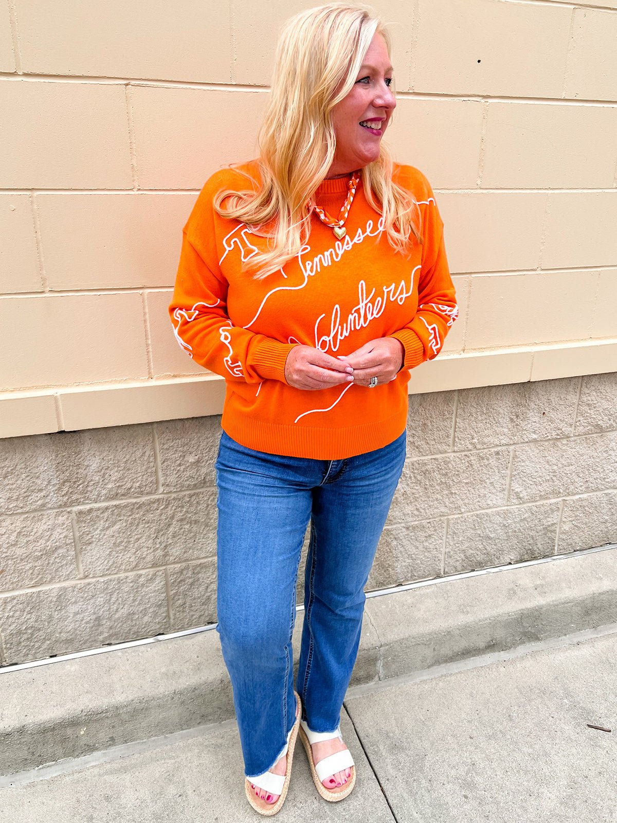 Tennessee Volunteers® Script Sweater - The Pink Pineapple 850