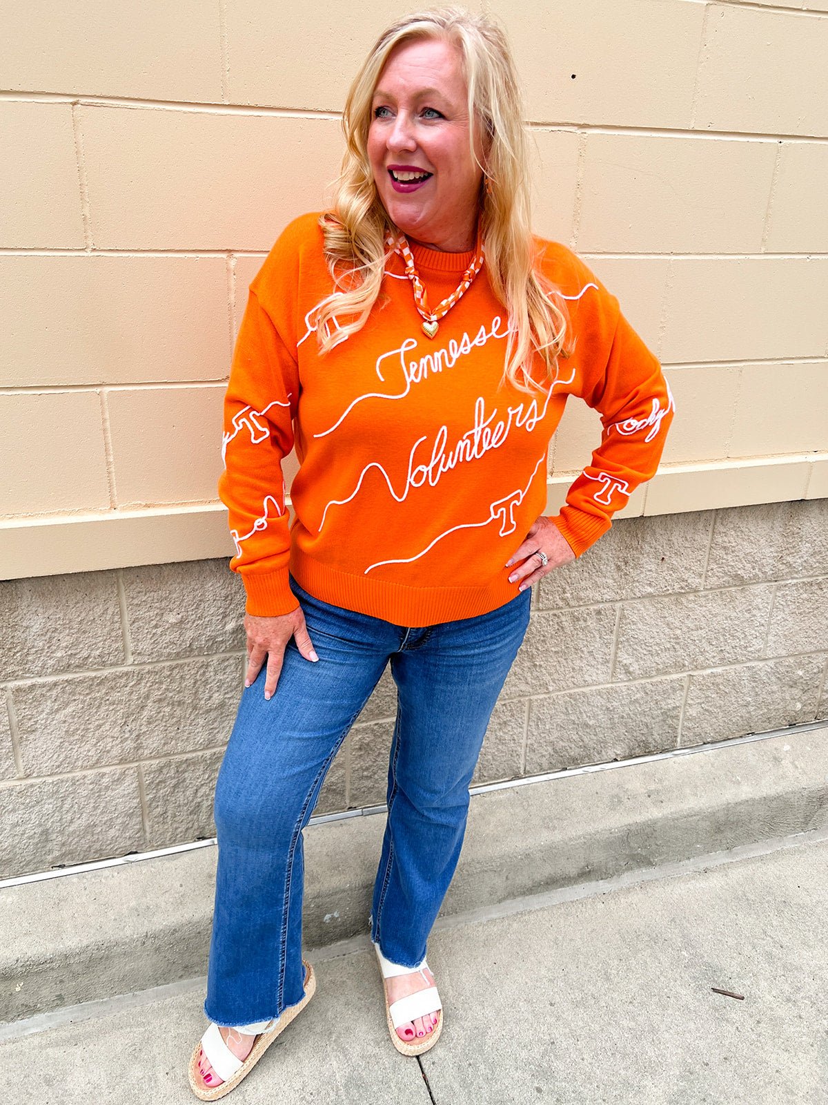 Tennessee Volunteers® Script Sweater - The Pink Pineapple 850