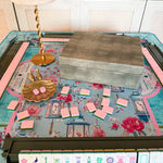 The Aveline Luxury Mahjong Tile Storage Box - The Pink Pineapple 850