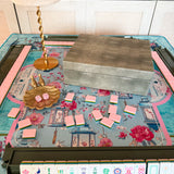 The Aveline Luxury Mahjong Tile Storage Box - The Pink Pineapple 850