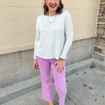 The Blush Ember Bootcut Pants in Mauve - The Pink Pineapple 850
