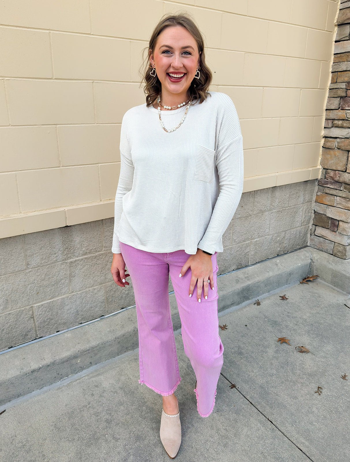 The Blush Ember Bootcut Pants in Mauve - The Pink Pineapple 850