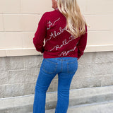 The Crimson Tide Script Sweater - The Pink Pineapple 850