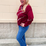 The Crimson Tide Script Sweater - The Pink Pineapple 850