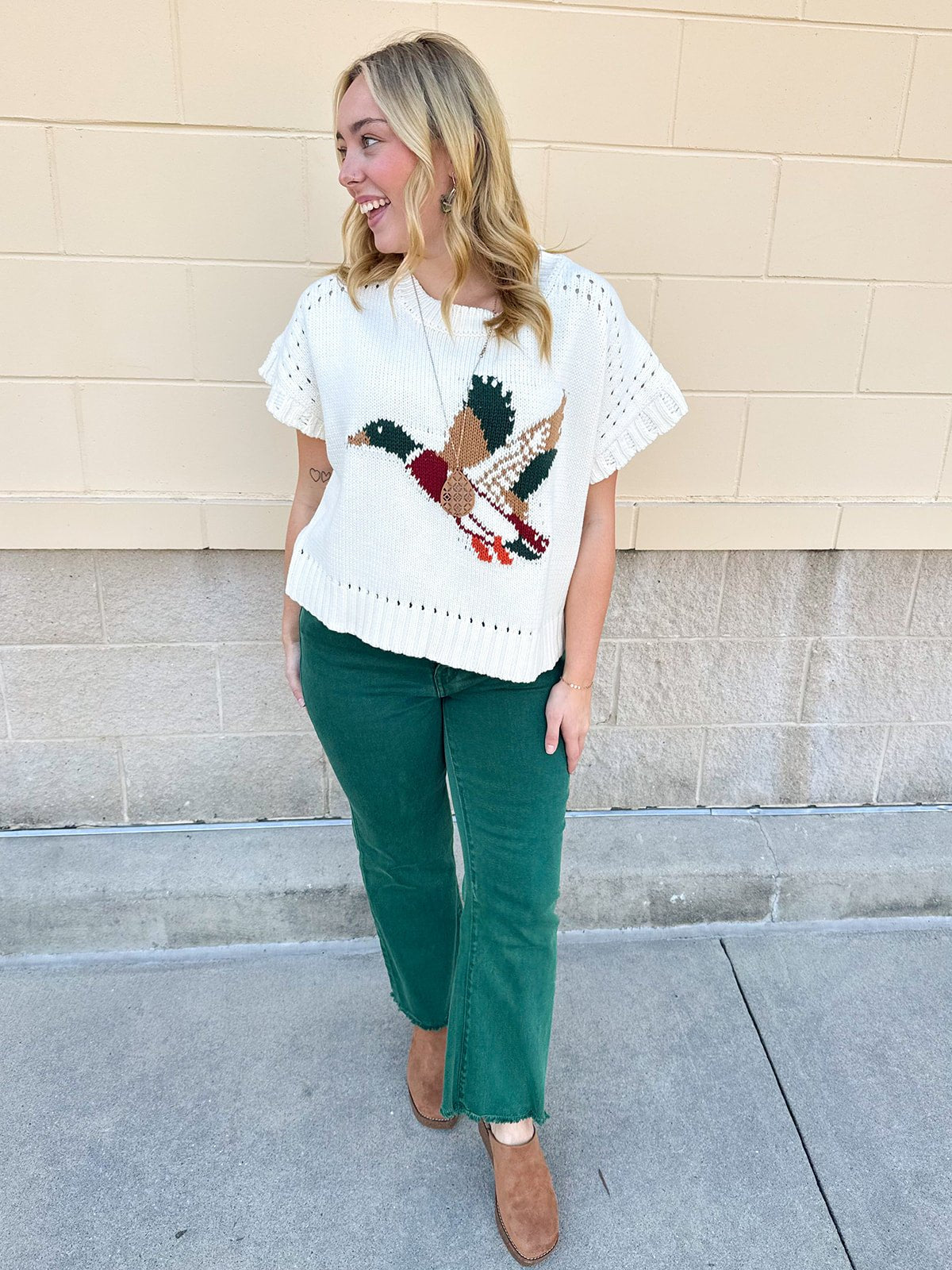 The Emerald Hour Bootcut Pants - The Pink Pineapple 850