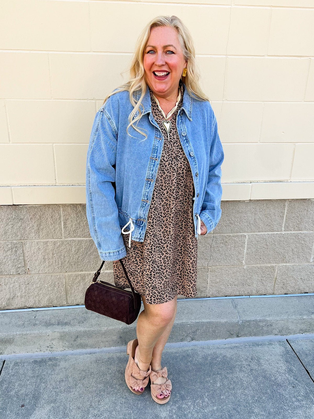 The Fierce Grace Leopard Babydoll Dress - The Pink Pineapple 850