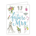 The Future Mrs Handpainted Wedding Images Greeting Card - The Pink Pineapple 850