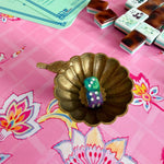 The Garden Song Cast Iron Mahjong Dice Dish - The Pink Pineapple 850