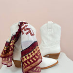 The Garnet & Gold Luxe Scarf - The Pink Pineapple 850