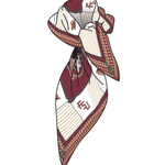 The Garnet & Gold Luxe Scarf - The Pink Pineapple 850