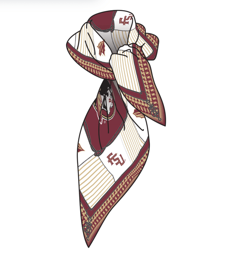 The Garnet & Gold Luxe Scarf - The Pink Pineapple 850