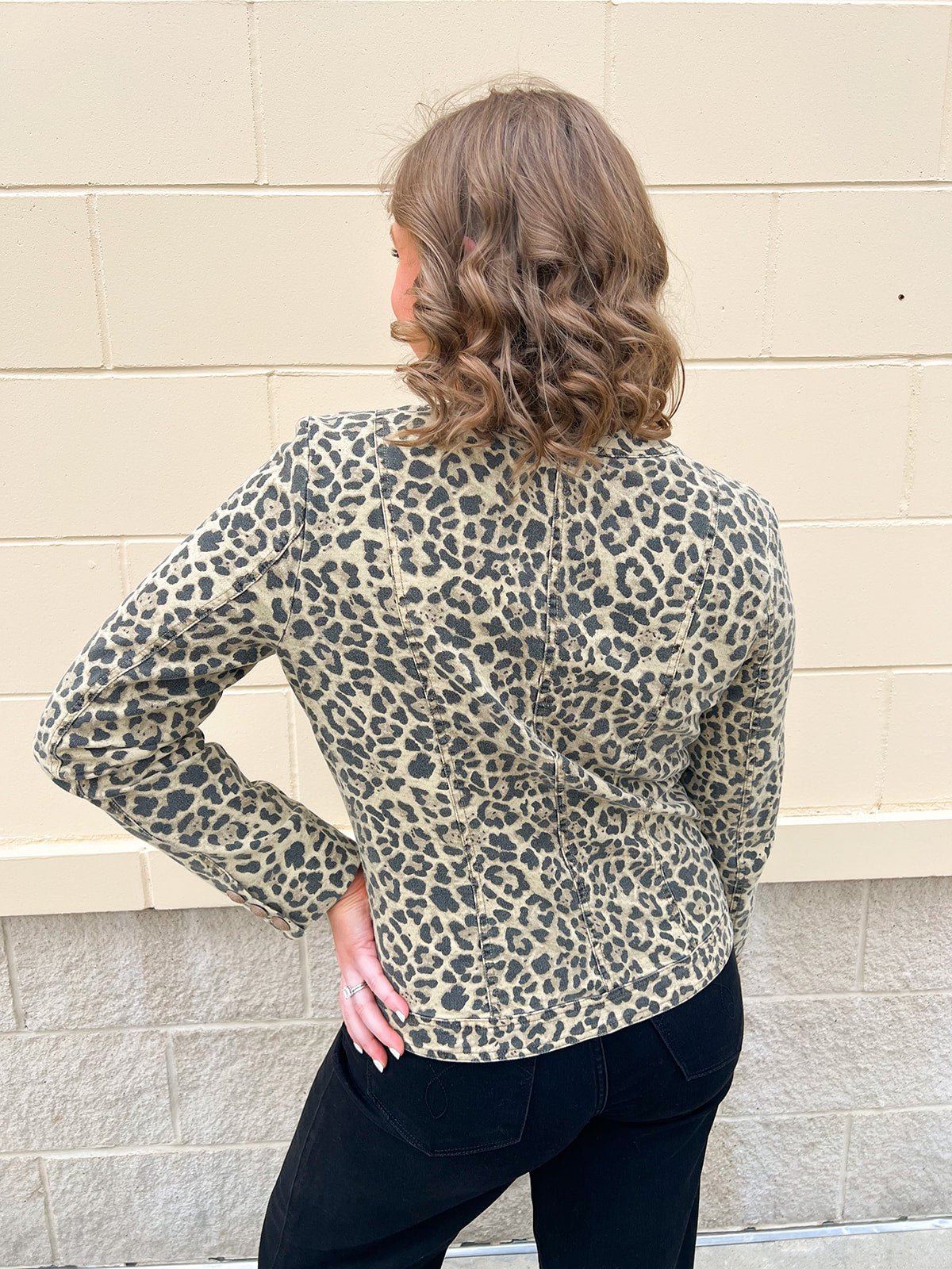 The Golden Wild Denim Jacket - The Pink Pineapple 850