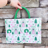 The Holiday House Classic Market Tote - The Pink Pineapple 850