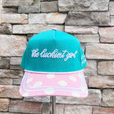 “The Luckiest Girl” Kelly Green Trucker Hat - The Pink Pineapple 850
