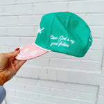 “The Luckiest Girl” Kelly Green Trucker Hat - The Pink Pineapple 850