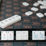 [The Mahjong House] Black Mother of Pearl Mahjong Racks - The Pink Pineapple 850