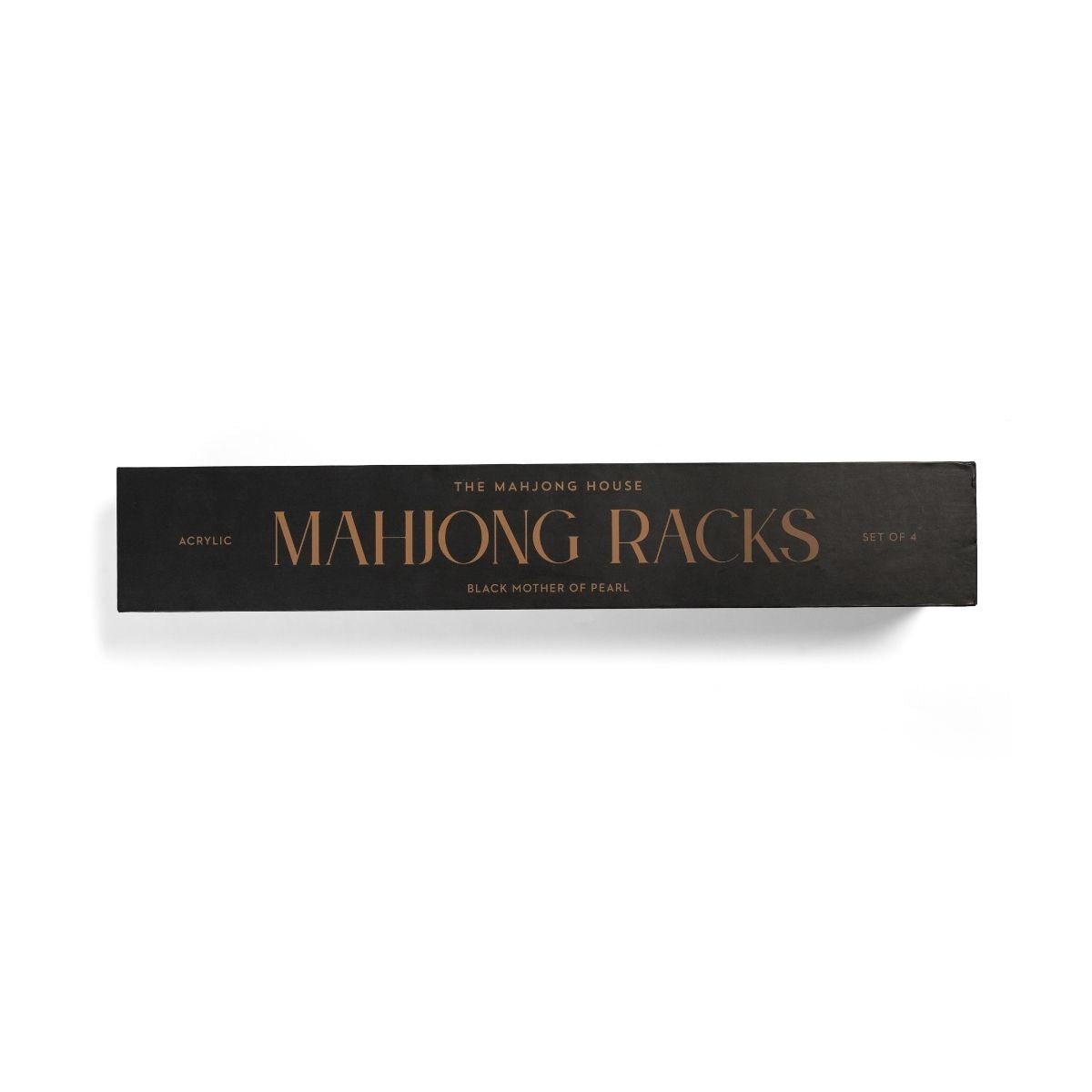 [The Mahjong House] Black Mother of Pearl Mahjong Racks - The Pink Pineapple 850