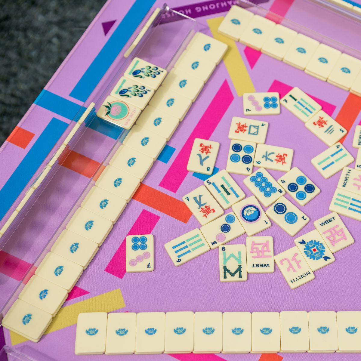 [The Mahjong House] Butter Yellow Travel Mahjong Set - The Pink Pineapple 850