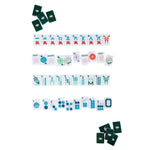 [The Mahjong House] Green & White House Tile Set - The Pink Pineapple 850