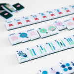 [The Mahjong House] Green & White House Tile Set - The Pink Pineapple 850
