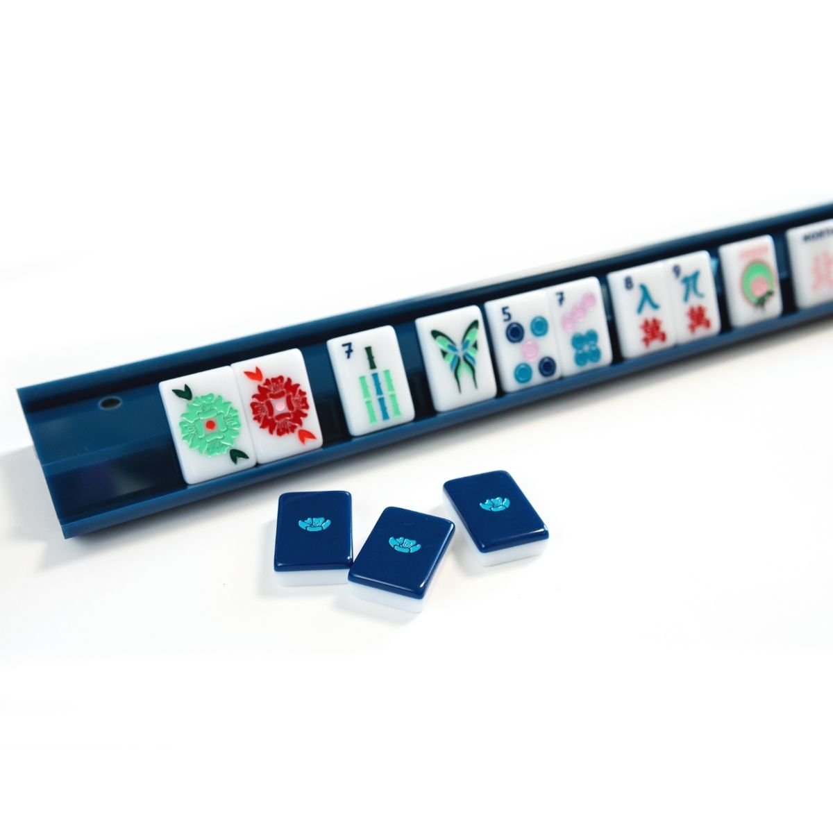 [The Mahjong House] Navy Mahjong Racks - The Pink Pineapple 850